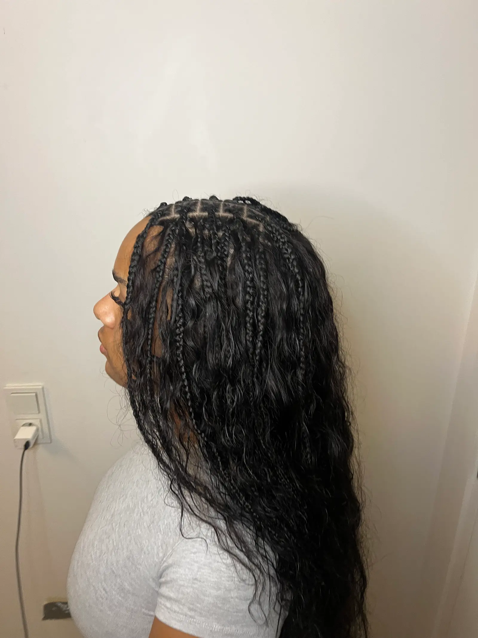 Tissage – demi-tête avec nattes à l’avant - visuel 1